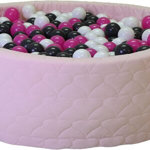 KNORRTOYS BAZEN S LOPTICAMA ROZI - Creme/grey/rose