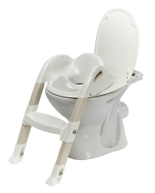 SJEDALICA ZA WC KIDDYLOO THERMOBABY - WHITE/SANDY BROWN