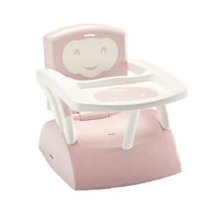 SKLOPIVA HRANILICA/STOLICA 2U1 THERMOBABY - POWDER PINK/SOFT WHITE