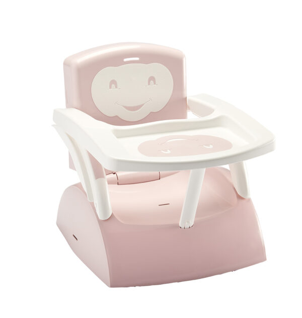 SKLOPIVA HRANILICA/STOLICA 2U1 THERMOBABY - POWDER PINK/SOFT WHITE