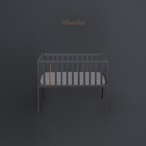 KOLIJEVKA STARDUST CRIB WOODIES - ANTHRACITE - Slika 6