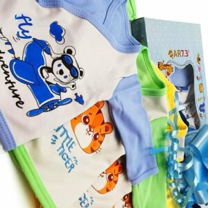 SET ODJEĆE ZA BEBE 5U1 56 CM - ŽUTA - Slika 2