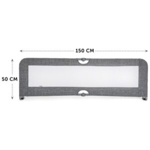ZAŠTITNA OGRADICA HAUCK ZA KREVETIĆ SLEEP N SAFE PLUS XL - MELANGE GREY - Slika 3