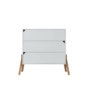 KOMODA S 3 LADICE BELLAMY LOTTA - WHITE