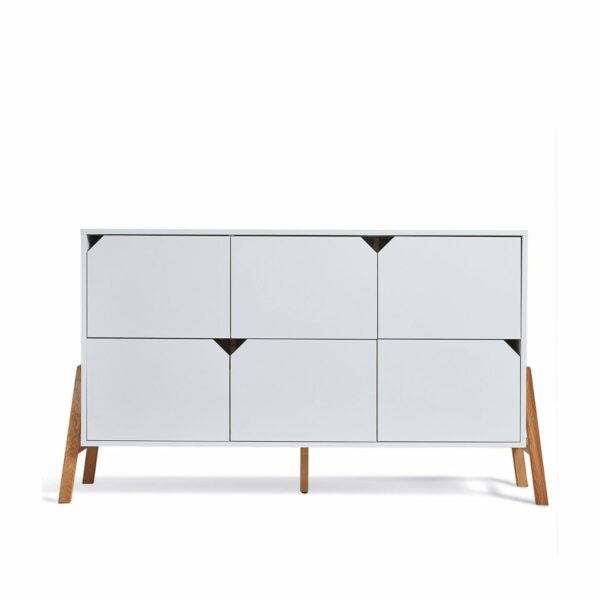 KOMODA S 6 LADICA BELLAMY LOTTA - WHITE