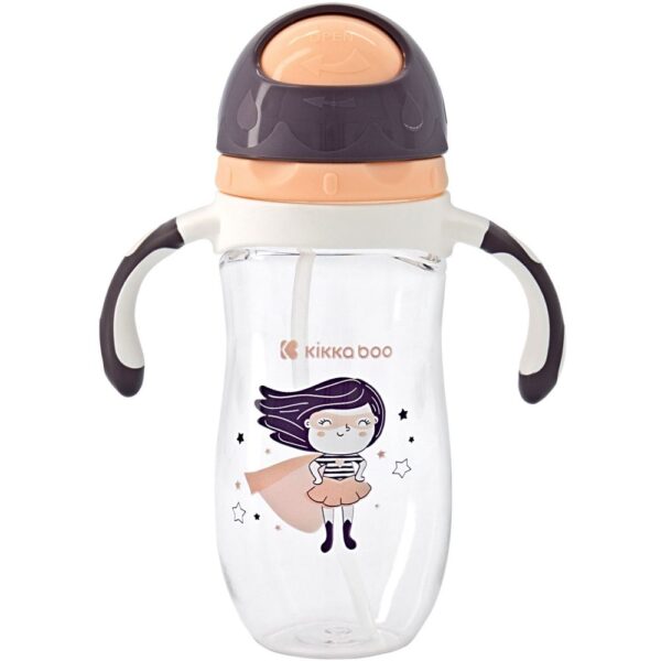 BOČICA SA SLAMKOM 300 ML KIKKA BOO - SUPER GIRL