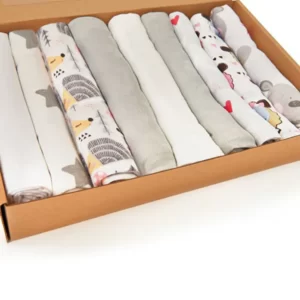 SET OD 9 PELENA SUPERMAMI - FLANEL TETRA BAMBUS - Slika 2