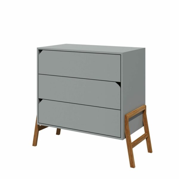 KOMODA S 3 LADICE BELLAMY LOTTA - GREY