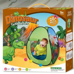 ŠATOR ZA IGRU DINOSAUR S LOPTICAMA - Slika 2