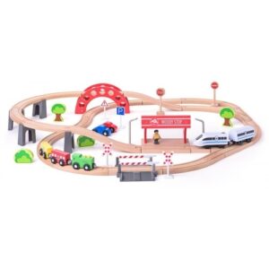 VLAK SET SA VIADUKTOM I LOKOMOTIVOM