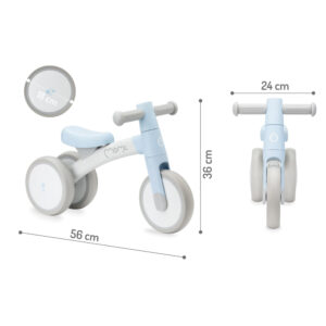 MOMI BICIKL TEDI - SVIJETLO PLAVI - Slika 5