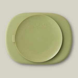 INTERBABY SILIKONSKI TANJUR S POKLOPCEM - OLIVE GREEN - Slika 3