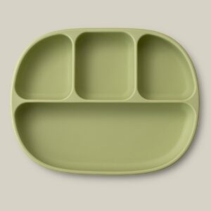 INTERBABY SILIKONSKI TANJUR S POKLOPCEM - OLIVE GREEN - Slika 4
