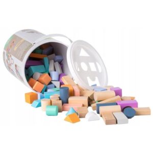 ECO TOYS DRVENE KOCKE 100 KOM + RAZVRSTAČ - Slika 4