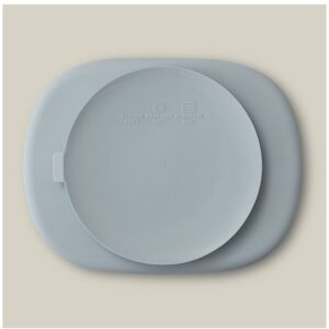 INTERBABY SILIKONSKI TANJUR S POKLOPCEM - BLUE GREY - Slika 3