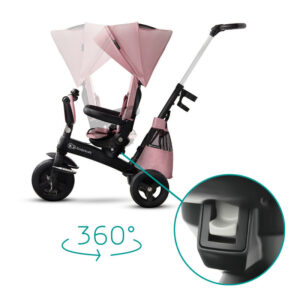 KINDERKRAFT TRICIKL EASYTWIST - ROZA - Slika 5