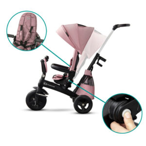 KINDERKRAFT TRICIKL EASYTWIST - ROZA - Slika 7
