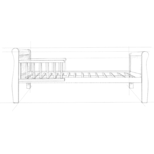 WOODIES KREVETIĆ NOBLE TODDLER 140X70 - WHITE - Slika 2