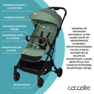 COCCOLLE MELIA SPORTSKA KOLICA - DIAMOND BLACK - Slika 8