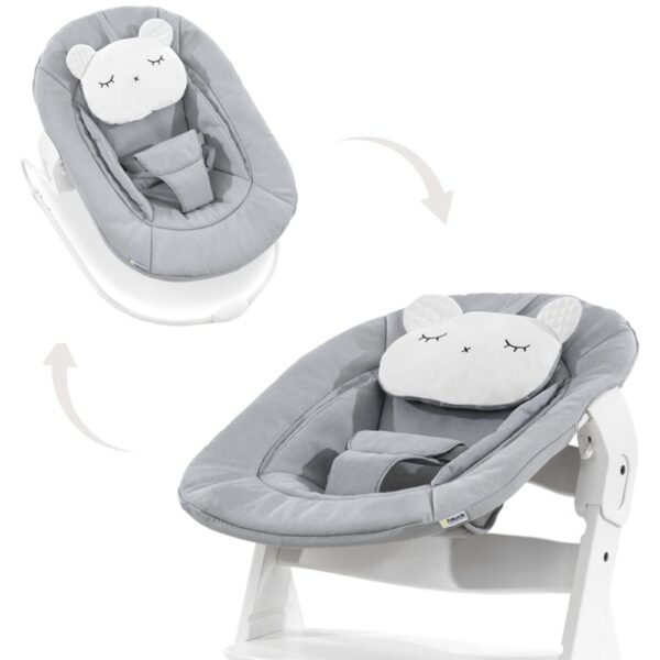HAUCK LEŽALJKA ALPHA 2U1 - PASTEL BEAR LIGHT GREY