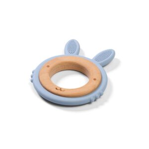 BABYONO SILIKONSKO DRVENA GRICKALICA ZA ZUBE ZEKO - PLAVA