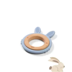 BABYONO SILIKONSKO DRVENA GRICKALICA ZA ZUBE ZEKO - PLAVA - Slika 4