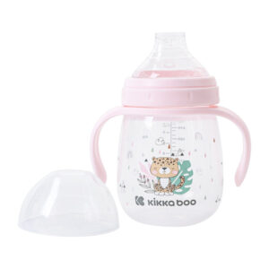 KIKKA BOO BOČICA SA SILIKONSKIM USNIKOM 240 ML - SAVANNA PINK - Slika 2