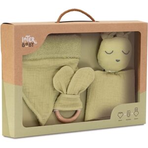 INTERBABY SET ZA BEBE MUSLIN OLIVE - GREEN