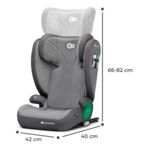 KINDERKRAFT AUTOSJEDALICA JUNIOR FIX 2 I-SIZE 100-150 CM - ROCKET GREY - Slika 8