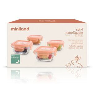 MINILAND SET 4 POSUDE NATURSQUARE - BUNNY - Slika 4