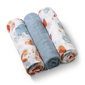 BABYONO TETRA PELENE MUSLIN SAFARI - PASTELNO PLAVA