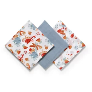 BABYONO TETRA PELENE MUSLIN SAFARI - PASTELNO PLAVA - Slika 3
