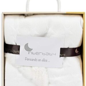 INTERBABY DVOSTRANA DEKICA 80X100CM STARS LIGHT BEIGE