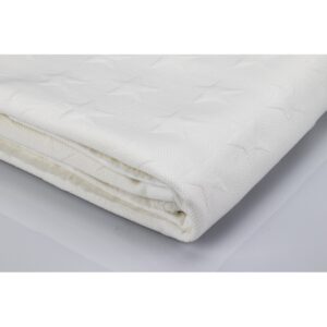 INTERBABY DVOSTRANA DEKICA 80X100CM STARS LIGHT BEIGE - Slika 4