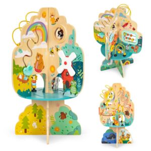 ECOTOYS DRVENA EDUKATIVNA IGRAČKA STABLO 12M+
