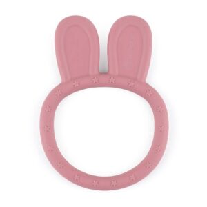 PETITE&MARS SILIKONSKA GRICKALICA ZA ZUBE BUNNY 0M+ - DUSTY ROSE
