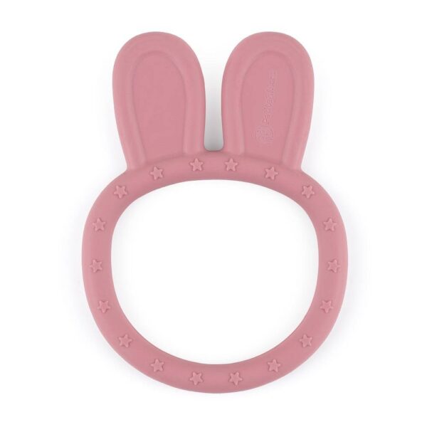 PETITE&MARS SILIKONSKA GRICKALICA ZA ZUBE BUNNY 0M+ - DUSTY ROSE