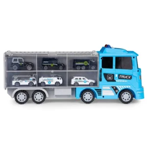 ECOTOYS IGRAČKA KAMION SA 6 VOZILA - POLICIJSKI - Slika 4