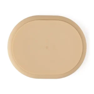 PETITE&MARS SILIKONSKI OVALNI TANJUR S ODJELJCIMA I VAKUUMOM 6M+ TAKE&MATCH - DESERT SAND - Slika 3