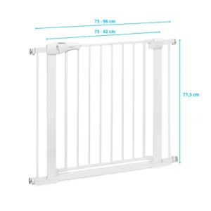 BABYONO ZAŠTITNA OGRADA 72-85 CM + DODACI 2X7 CM - BIJELA - Slika 2