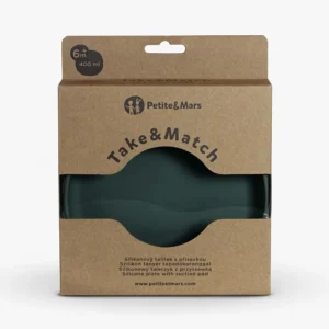 PETITE&MARS SILIKONSKI TANJUR S VAKUUMOM TAKE&MATCH - MISTY GREEN - Slika 3