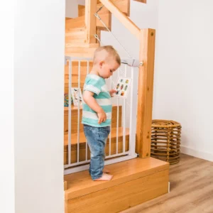 BABYONO ZAŠTITNA OGRADA 72-85 CM + DODACI 2X7 CM - BIJELA - Slika 4