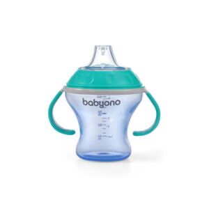 BABYONO NEPROLIJEVAJUĆA ČAŠA NATURAL PLAVO-TIRKIZNA