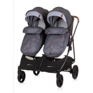 CHIPOLINO DJEČJA KOLICA ZA BLIZANCE ILI DVOJE DJECE DUO SMART - SILVER GREY - Slika 6