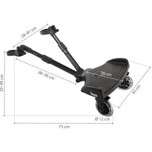 ZOPA UNIVERZALNI NASTAVAK ZA KOLICA SEGBOARD 2 - BLACK - Slika 5