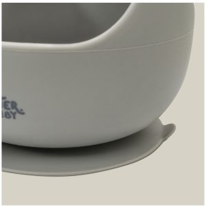 INTERBABY SILIKONSKA ZDJELICA + ŽLICA - GREY PETROL - Slika 4