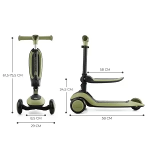 KINDERKRAFT ROMOBIL HALLEY STONE - GRASSLAND GREEN - Slika 3
