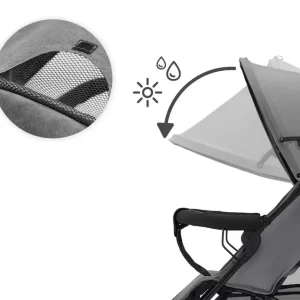 KINDERKRAFT KIŠOBRAN KOLICA TIK - STONE GREY - Slika 6