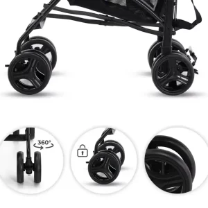 KINDERKRAFT KIŠOBRAN KOLICA TIK - STONE GREY - Slika 7