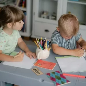 TEGA BABY SET DJEČJEG NAMJEŠTAJA ( STOL I 2 STOLICE ) TEGGI MULTIFUN - GRAPHITE/MUSTARD - Slika 5